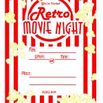 Kara S Party Ideas Movie Night Party With Free Printables Ideas Of   Free Printable Movie Themed Invitations
