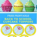 Kara's Party Ideas Free Printable Back To School Cupcake Toppers   Free Printable Train Cupcake Toppers