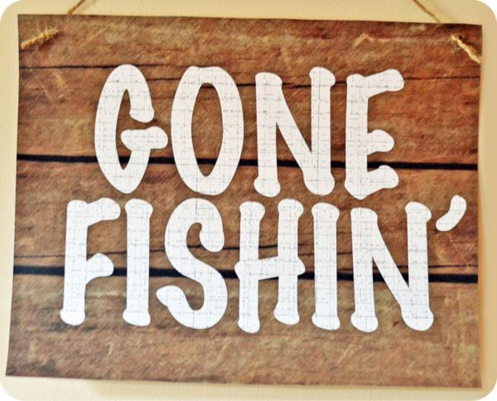 Free Printable Gone Fishing Sign - Free Printable