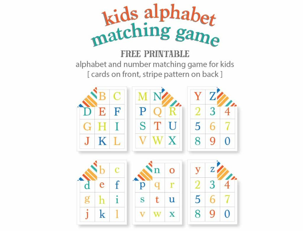 Kids Alphabet Matching Game - Free Printable | Live Craft Eat - Free Printable Alphabet Games