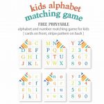 Kids Alphabet Matching Game   Free Printable | Live Craft Eat   Free Printable Matching Cards