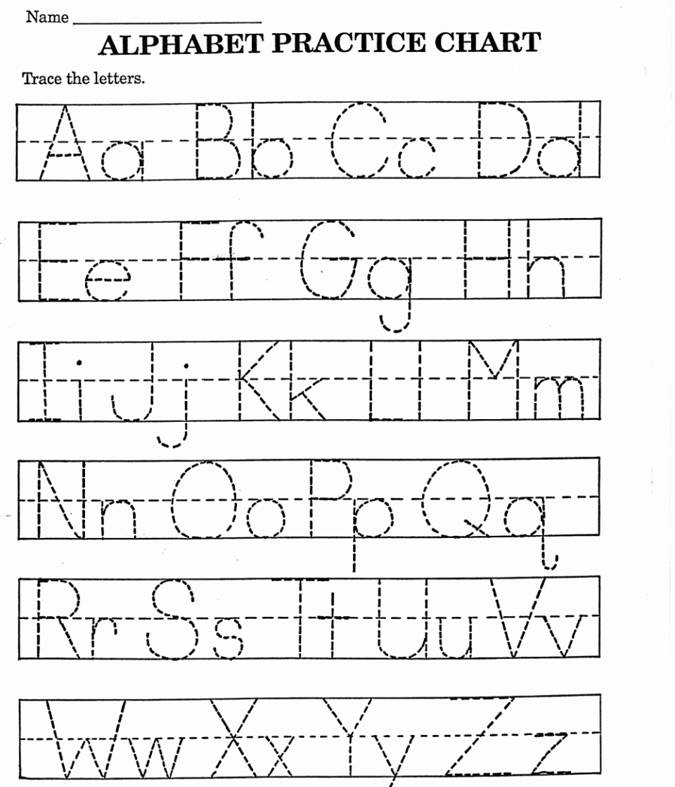 Kids Alphabet Tracing Worksheets | Printable Coloring Page For Kids - Free Printable Alphabet Tracing Worksheets For Kindergarten
