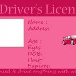 Kids Driving And Fishing License  Free Printable ~ Crafts Made   Free Printable Fake Drivers License