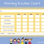 Kids Morning Routine Checklist  With Free Printable   Stuff Mums Like   Children's Routine Charts Free Printable