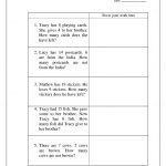 Kidz Worksheets: First Grade Word Problems1   Free Printable Math Worksheets Word Problems First Grade