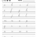Kindergarten Alphabet Handwriting Practice Printable | School And   Free Printable Handwriting Sheets For Kindergarten