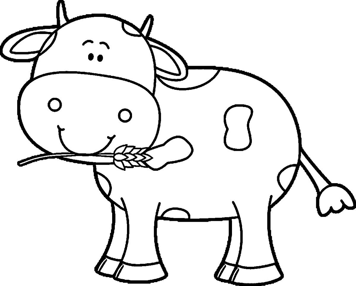 Kindergarten Coloring Pages Free Cow | Learning Printable | Coloring - Coloring Pages Of Cows Free Printable