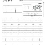 Kindergarten Free Printable Letter T Writing Practice Worksheet For   Free Printable Spanish Alphabet Worksheets