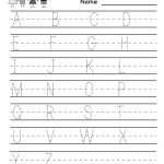 Kindergarten Handwriting Practice Worksheet Printable | Fun For Kids   Free Printable Cursive Practice
