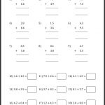 Kindergarten Multiplying Decimals Worksheets Wallpapercraft Decimal   Free Printable Multiplying Decimals Worksheets
