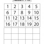 Kindergarten Number Worksheets 1 20 Worksheets Numbers 1 For   Free Printable Counting Worksheets 1 20