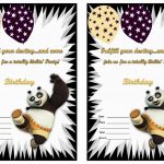 Kung Fu Panda Birthday Invitations – Birthday Printable | Po Kung Fu   Panda Bear Invitations Free Printable