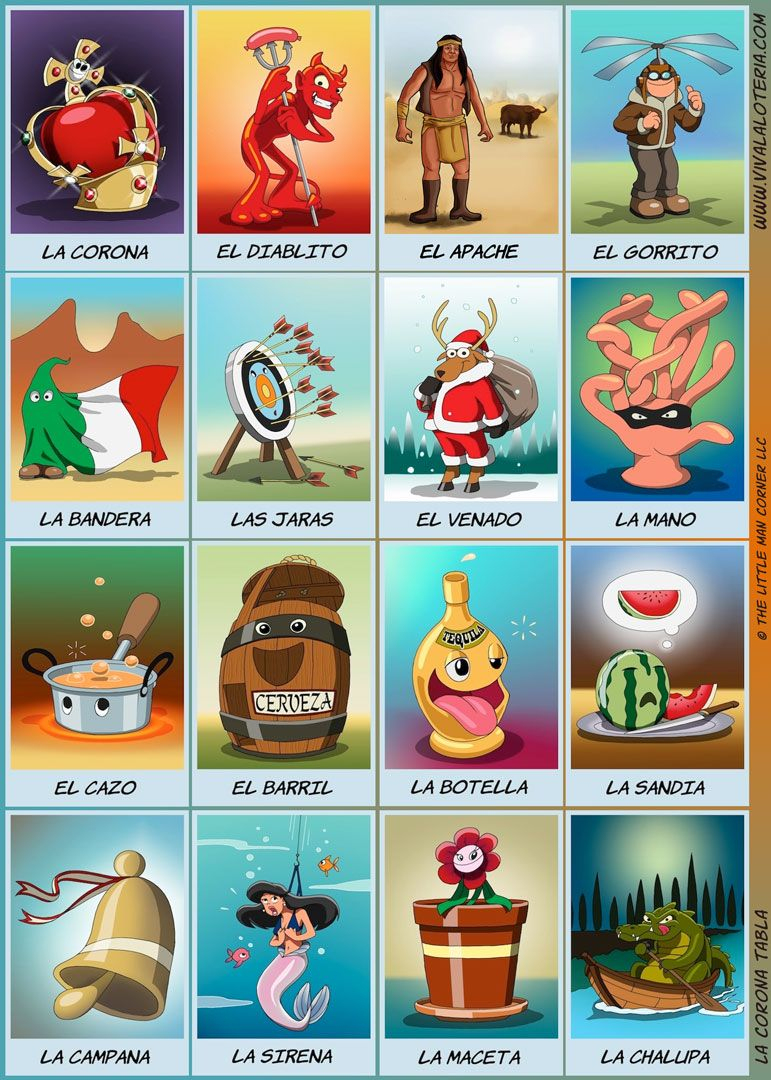 La Corona Tabla | Mexico For Culture Day | Pinterest | Loteria Cards - Loteria Printable Cards Free