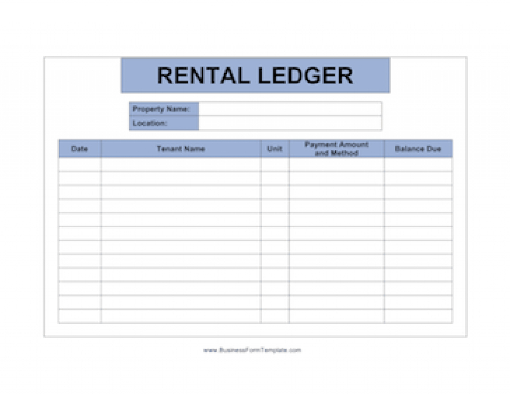 Printable Rent Ledger Printable World Holiday