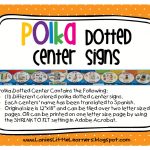 Lanie's Little Learners: Polka Dotted Center Signs   Free Printable Learning Center Signs