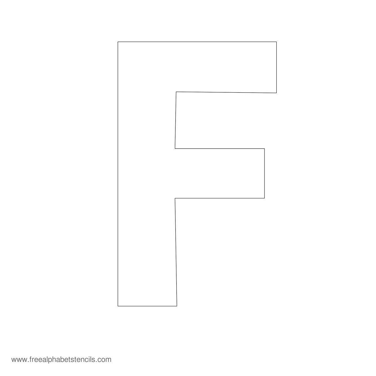 Large Alphabet Stencils | Freealphabetstencils - Free Printable Alphabet Stencils