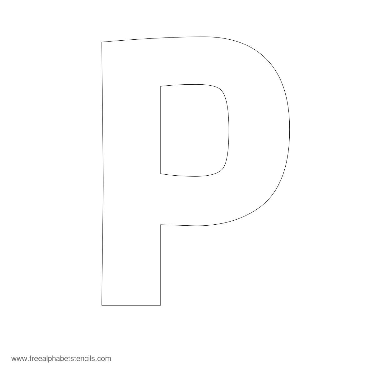 Large Alphabet Stencils | Freealphabetstencils - Free Printable Large Letters