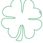 Large Printable Clover Coolest Free Printables … | Tattoo Canvas   Free Printable Shamrock Cutouts