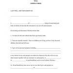 Last Will And Testament Template Texas Perfect Templates Free   Free Printable Will Forms