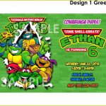 Latest Teenage Mutant Ninja Turtles Birthday Invitations Ideas #3638   Free Printable Tmnt Birthday Party Invitations