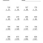 Learn And Practice Addition With This Printable 3Rd Grade Elementary   Free Printable Math Worksheets For 3Rd Grade