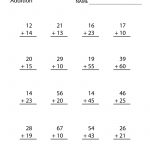 Learn And Practice How To Add With This Printable 2Nd Grade   Free Printable Second Grade Worksheets