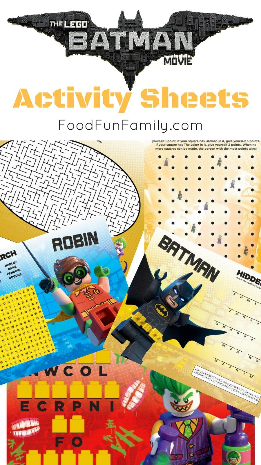 Lego Batman Movie Free Printable Activity Sheets | Lego Dc | Pinterest - Free Printable Lego Batman