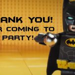 Lego Batman Thank You Cards | Lego Batman Super Heros Printables   Free Printable Lego Batman