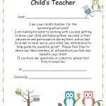 Letter From Teacher To Parents {Editable} | Teaching | Pinterest   Free Printable Teacher Notes To Parents