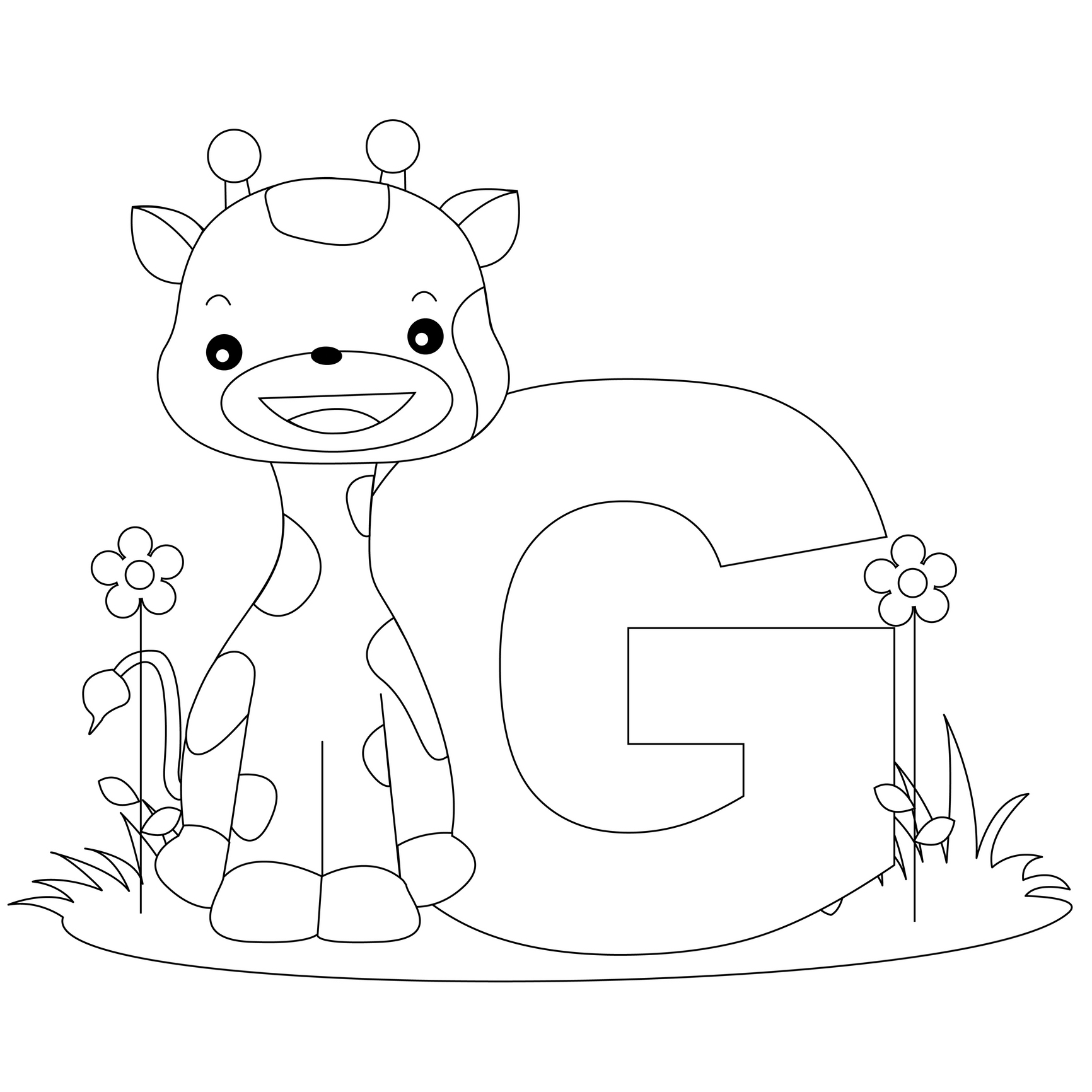 Letter G Coloring Page 11 #9625 - Free Printable Letter G Coloring Pages