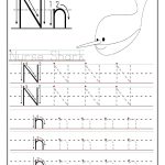 Letter N Worksheets For Preschool And Kindergarten   Preschool And   Free Printable Alphabet Tracing Worksheets For Kindergarten