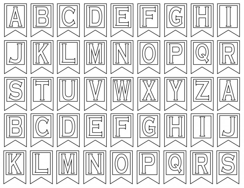 Letter Templates For Banners - Rehau.hauteboxx.co - Free Printable Whole Alphabet Banner