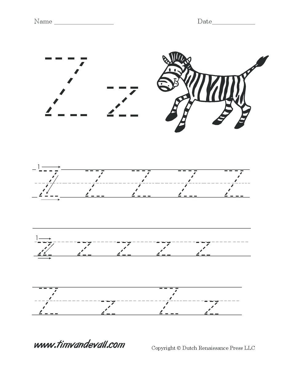 Letter Z Worksheets For Preschoolers Download Printable Letter B - Letter Z Worksheets Free Printable