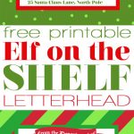 Letterhead From The North Pole. Free Printable Elf On The Shelf   Free Printable Elf Stationery
