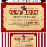 Like Mom And Apple Pie: A Summer Of Movies! Free Printables! | Diy   Movie Night Birthday Invitations Free Printable