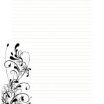 Lined Winter Free Printable Stationary (Stationery) Stationery Image   Free Printable Lined Stationery