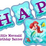 Little Mermaid Free Party Printables   Buscar Con Google | Petite   Free Printable Little Mermaid Birthday Banner