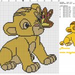 Little Simba (The Lion King) Cross Stitch Pattern   Free Cross   Baby Cross Stitch Patterns Free Printable