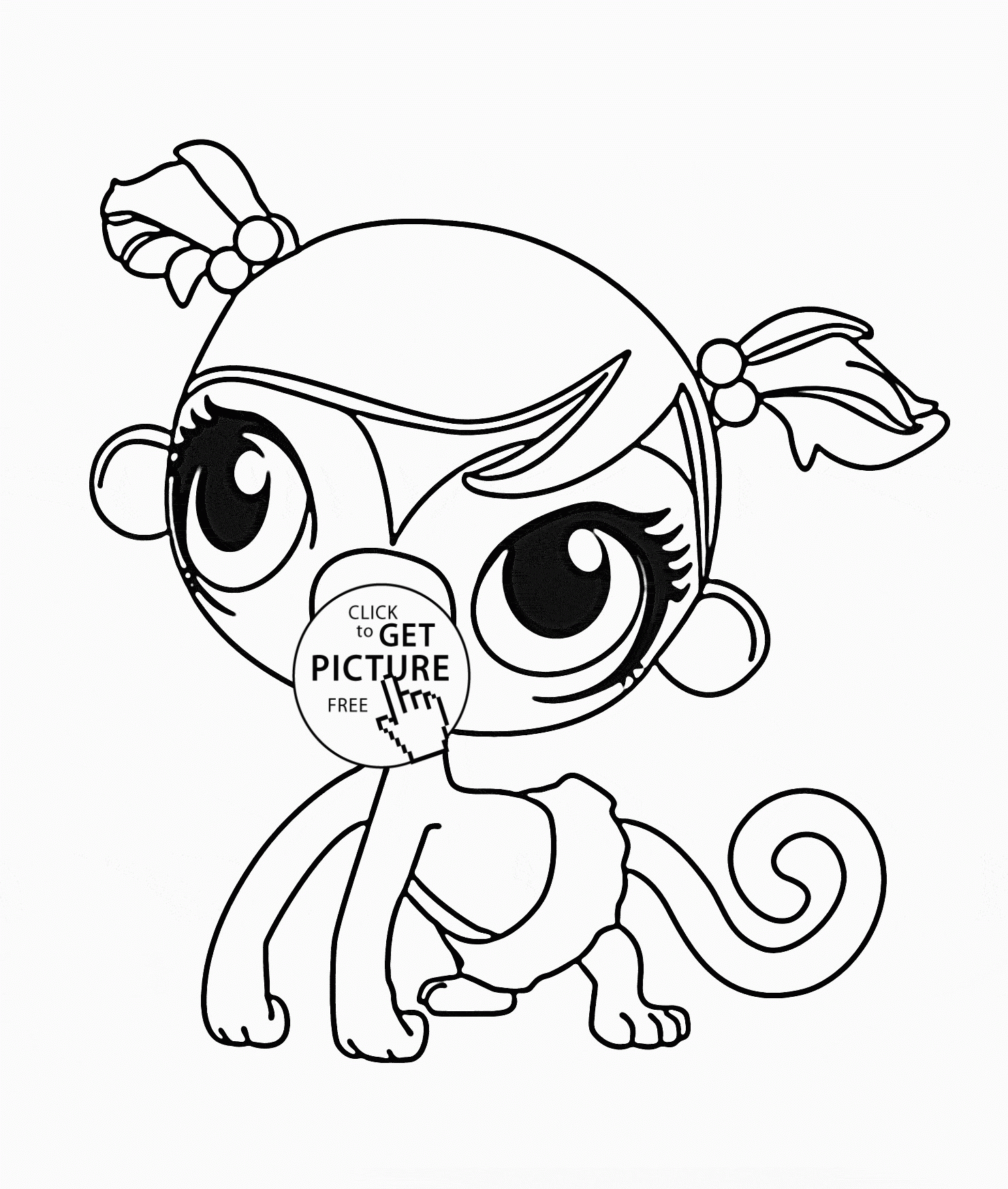 Littlest Pet Shop Cute Minka Coloring Page For Kids For Lps Coloring - Littlest Pet Shop Free Printable Coloring Pages