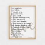 Love Is Patient Love Is Kind Printable Wall Art Bible Verse | Etsy   Love Is Patient Love Is Kind Free Printable
