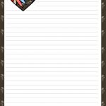 Love Letter Pad Stationery With Colorful Heart | Organization   Free Printable Stationary Pdf