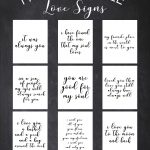 Love Quotes | Signs | Diy Projects | Valentines, Love Signs, Printables   Free Printable Signs