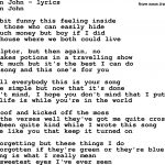 Love Song Lyrics For:your Song Elton John   Free Printable Song Lyrics