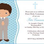 Luxury First Communion Invitation Cards – Sarokapro   Free Printable 1St Communion Invitations