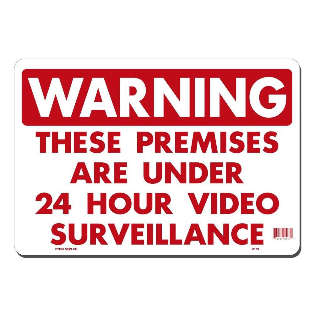 Printable Video Surveillance Signs Free Free Printable