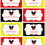 M I C K E Y M O U S E… |   Free Printable Mickey Mouse Favor Tags