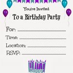 Make Your Own Birthday Invitations Online Free Printable Birthday   Make Your Own Birthday Party Invitations Free Printable