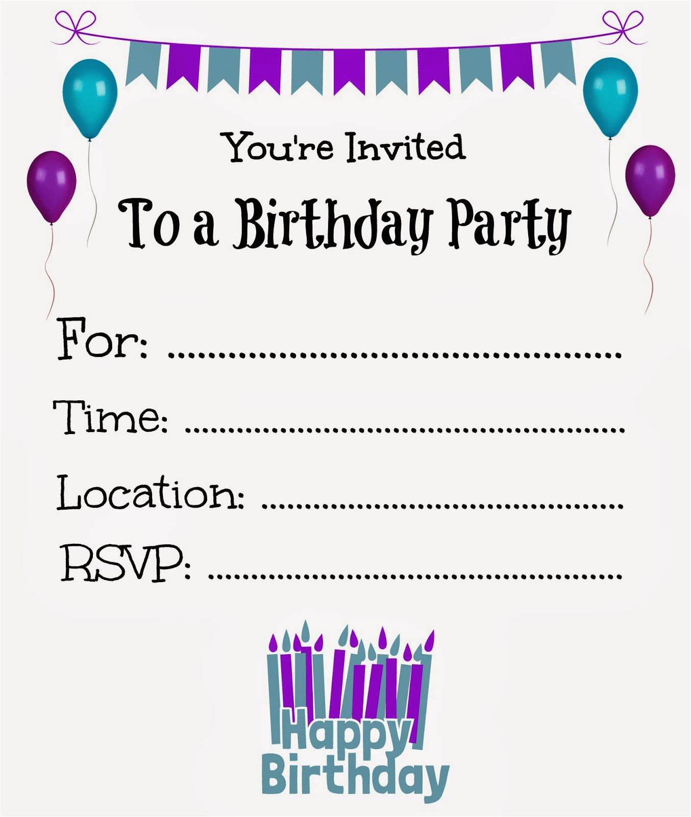 Make Your Own Birthday Invitations Online Free Printable Birthday - Make Your Own Birthday Party Invitations Free Printable