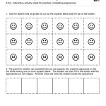 Make Your Own Sequences Activity – Smilie Face Pattern | Free   Make Your Own Worksheets Free Printable