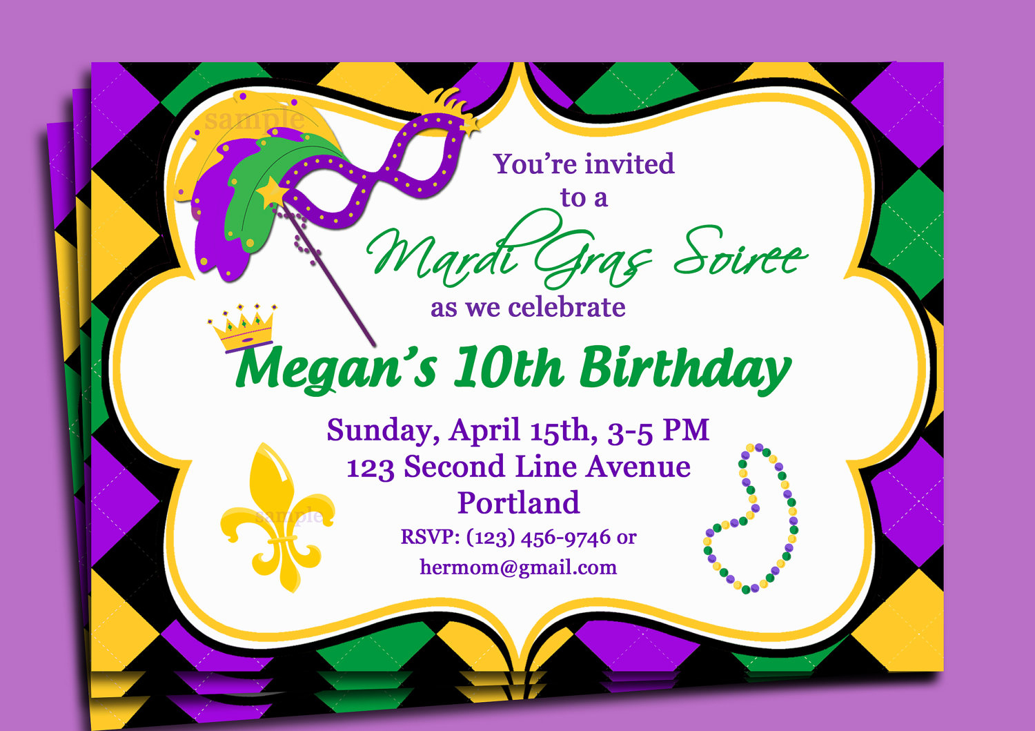 Mardi Gras Party Invitations Mardi Gras Party Invitations And Your - Free Printable Mardi Gras Invitations